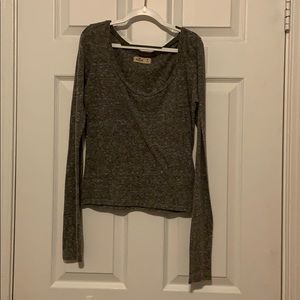 Hollister Soft Gray Long Sleeve